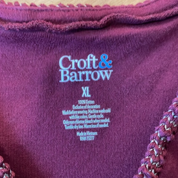 Croft & Barrow Short Sleeve Shirt. XL - Picture 4 of 5